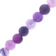 Natuursteen kralen 8mm Agaat crackle Purple frosted